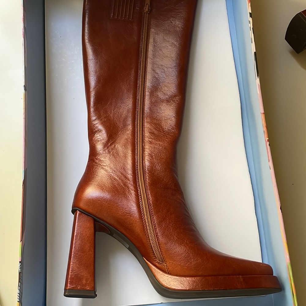 Jeffrey Campbell Brown Leather Boots - Picture 7 of 13